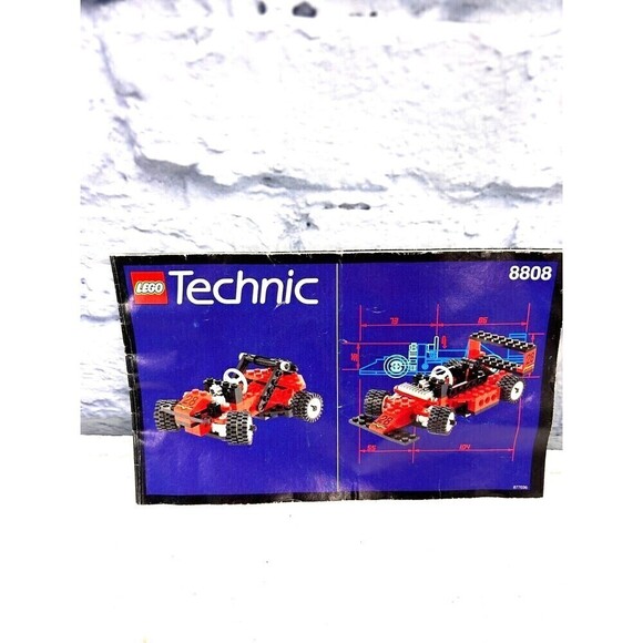 Vintage Lego Technic 8808 8720 Formula One Racer Instruction Manual Book Only - Picture 2 of 10